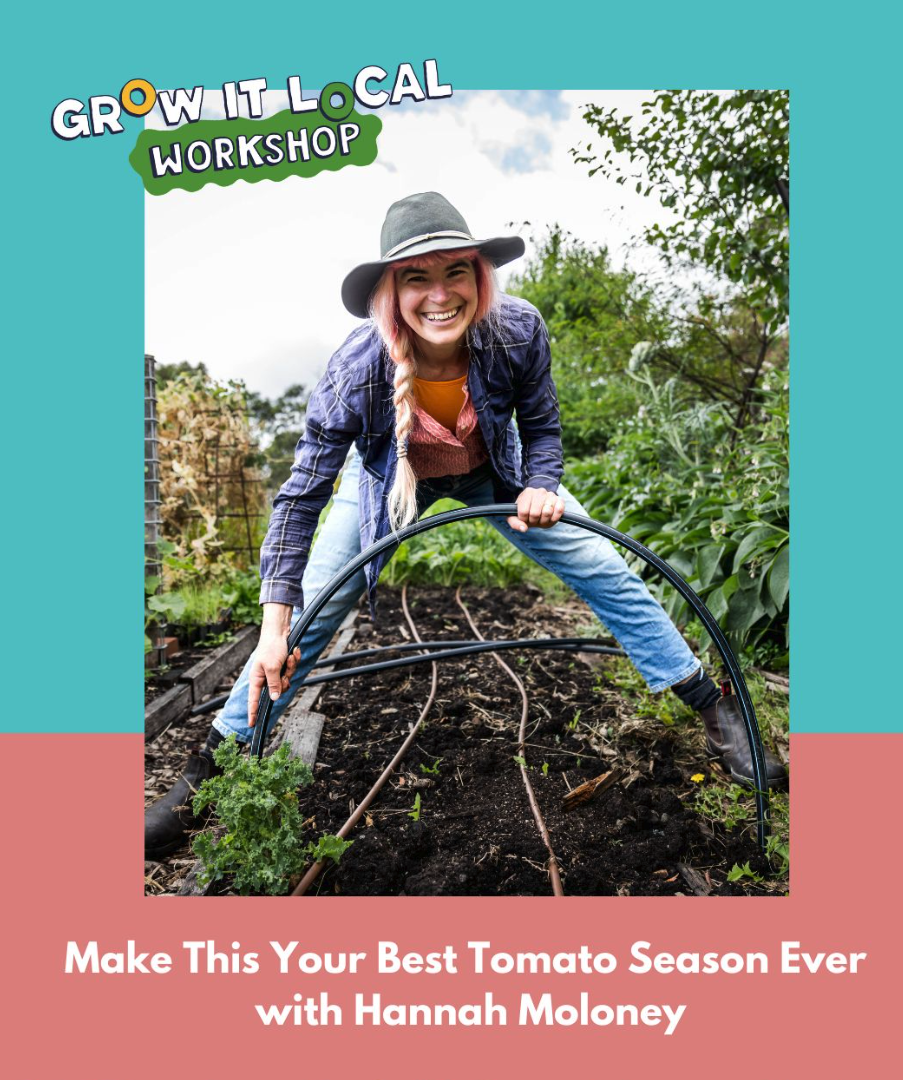 Grow It Local tomato gardening workshop outdoors.